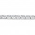 32.04 ct Ladies Round Cut Cubic Zirconia Tennis Bracelet in 925 kt Silver